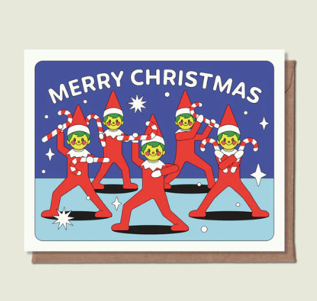 Christmas Power Rangers Greeting Card