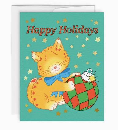 Happy Kitty Greeting Cards