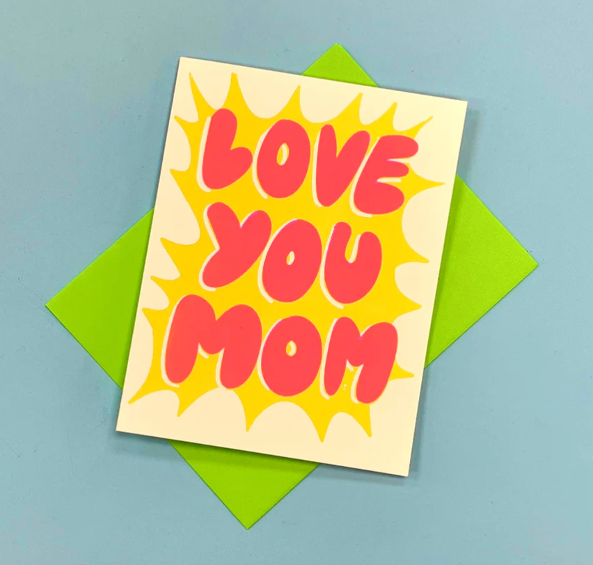 Love You Mom Greeting Card