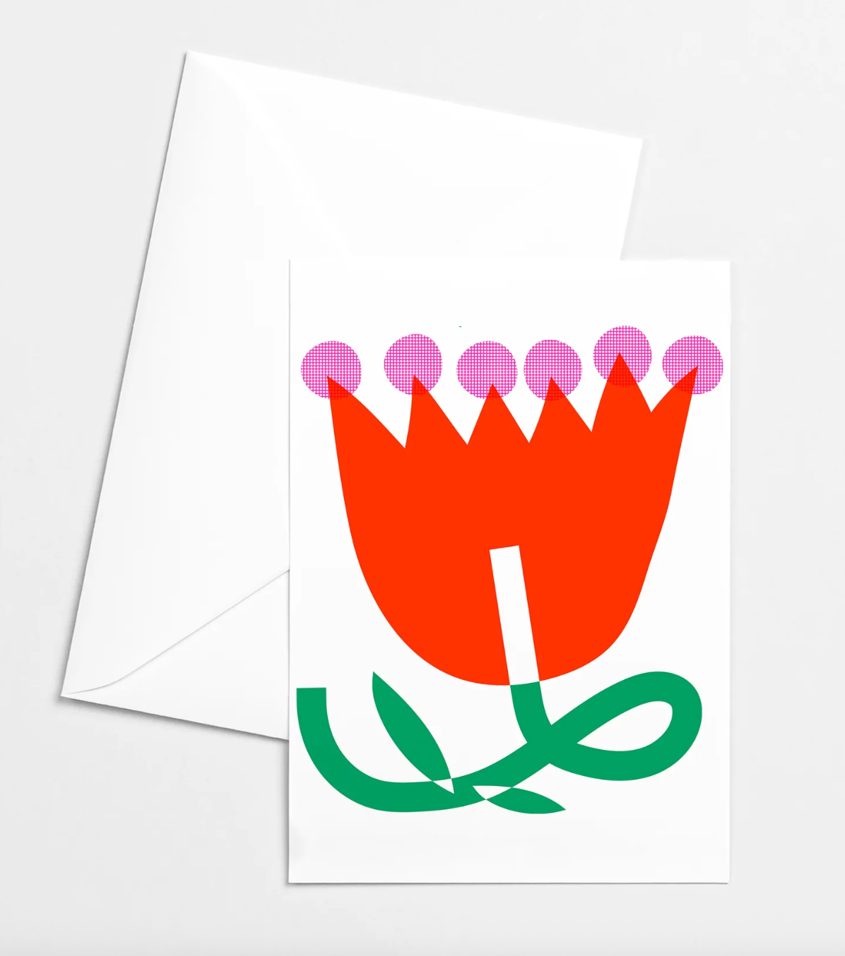 Big Red Flower Card