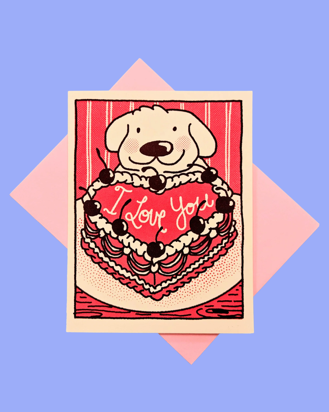 I Love You Cake Card