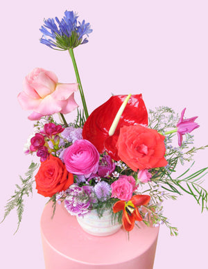 Large Handmade Ceramic Vase Arrangement - Valentine's Day! xo