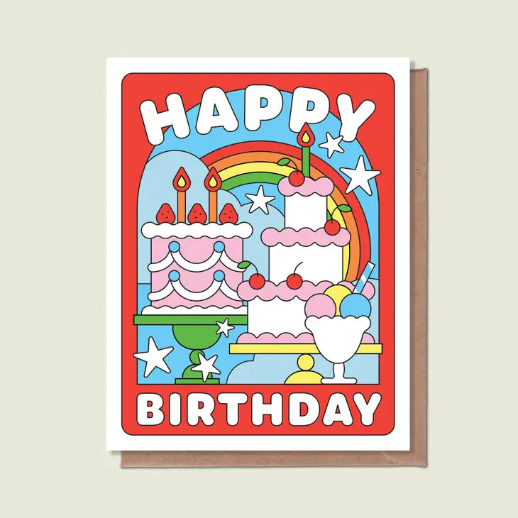 Happy Birthday Desserts Card