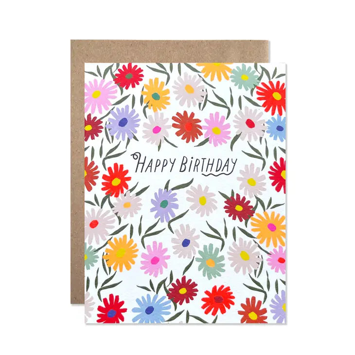 Wild Daisies Birthday Card