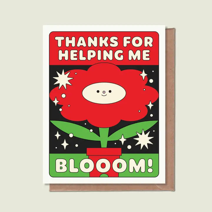 Thanks for Helping me Bloom Card – Pictus Goods