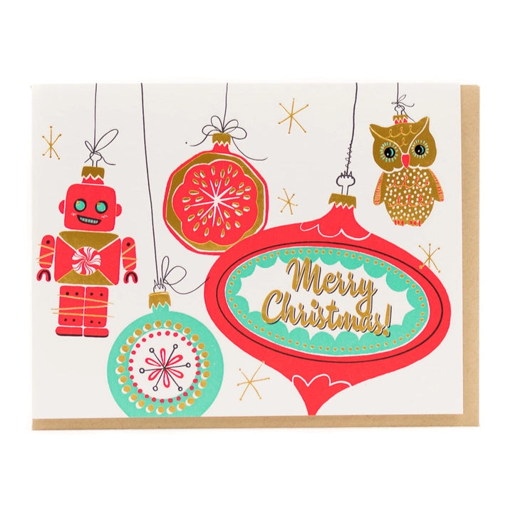 
            
                Load image into Gallery viewer, Vintage Holiday Ornaments Card
            
        