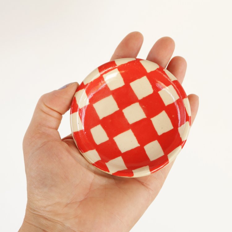 Checkerboard Jewelry Dish