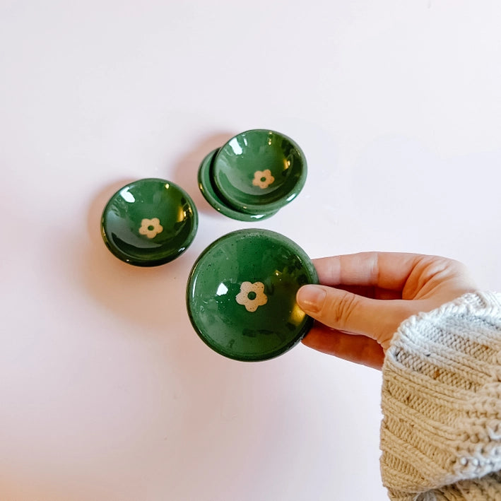 Mini Flower Ceramic Dish