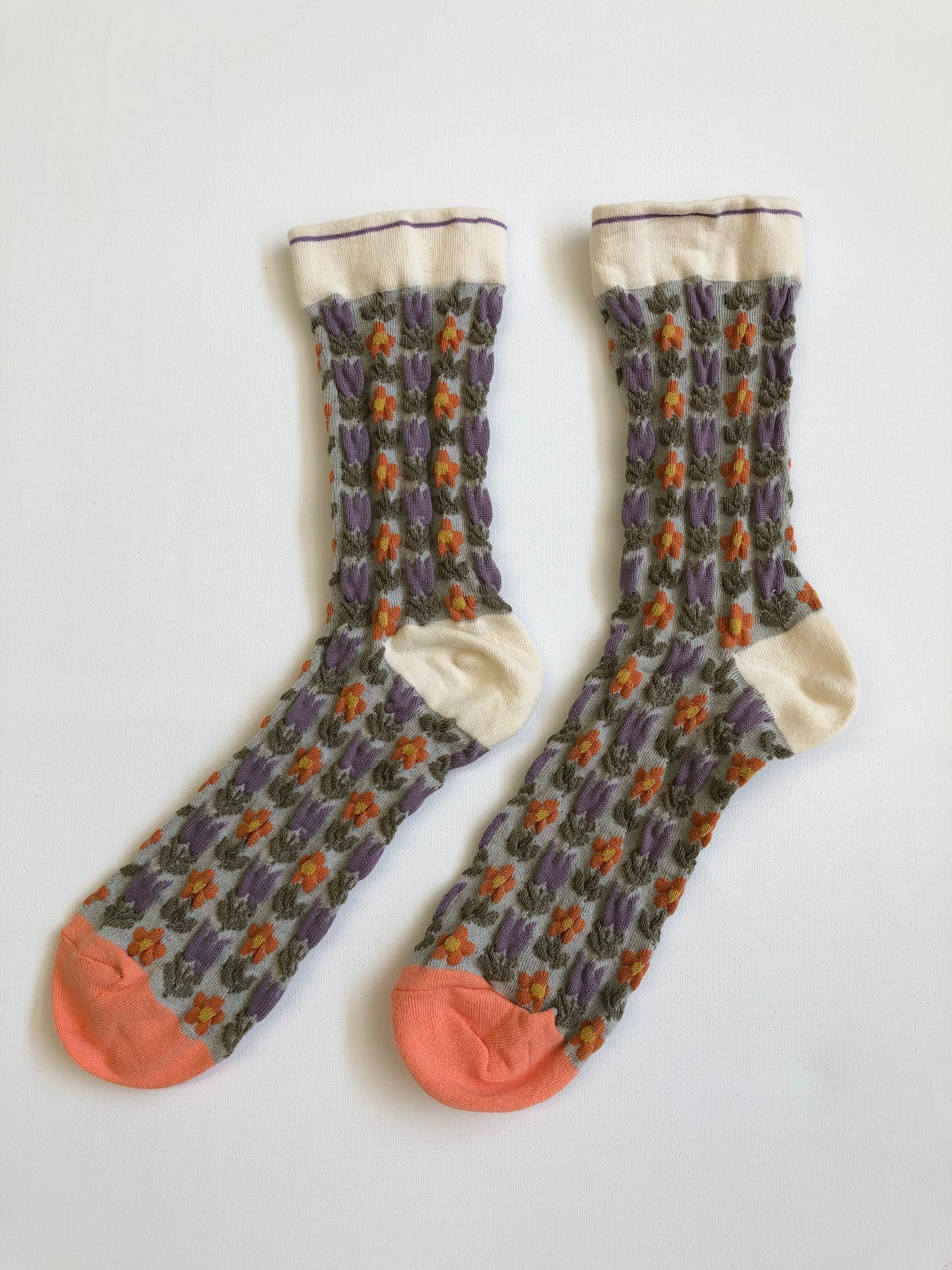 Tulips Garden Socks