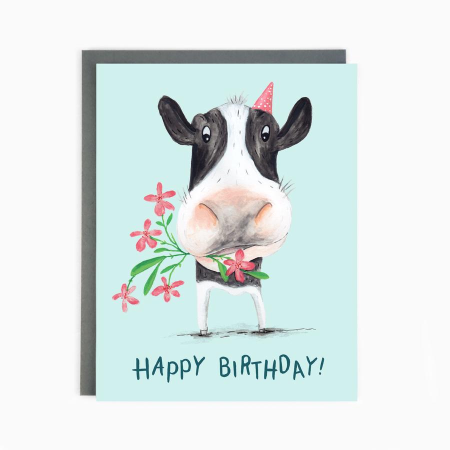 Birthday Cow Card