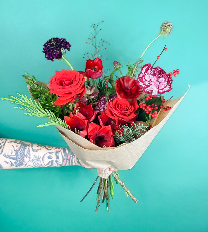 Holiday Wrapped Bouquet