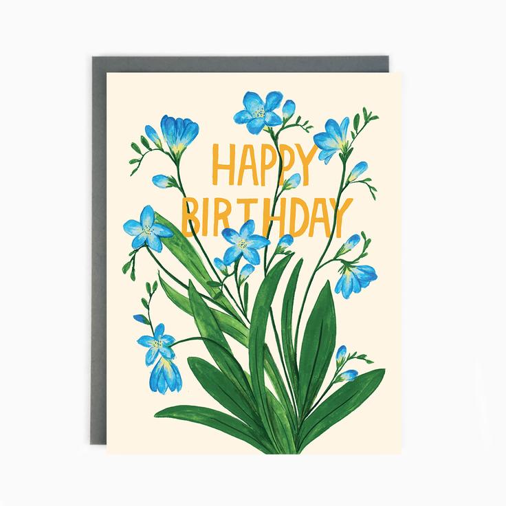 
            
                Load image into Gallery viewer, Birthday Freesia Card
            
        