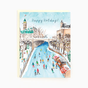 
            
                Load image into Gallery viewer, Holiday Ottawa Canal Card
            
        