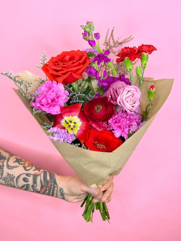 Small Wrapped Flowers- Valentine's Day Collection