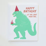 Godzilla Birthday Card