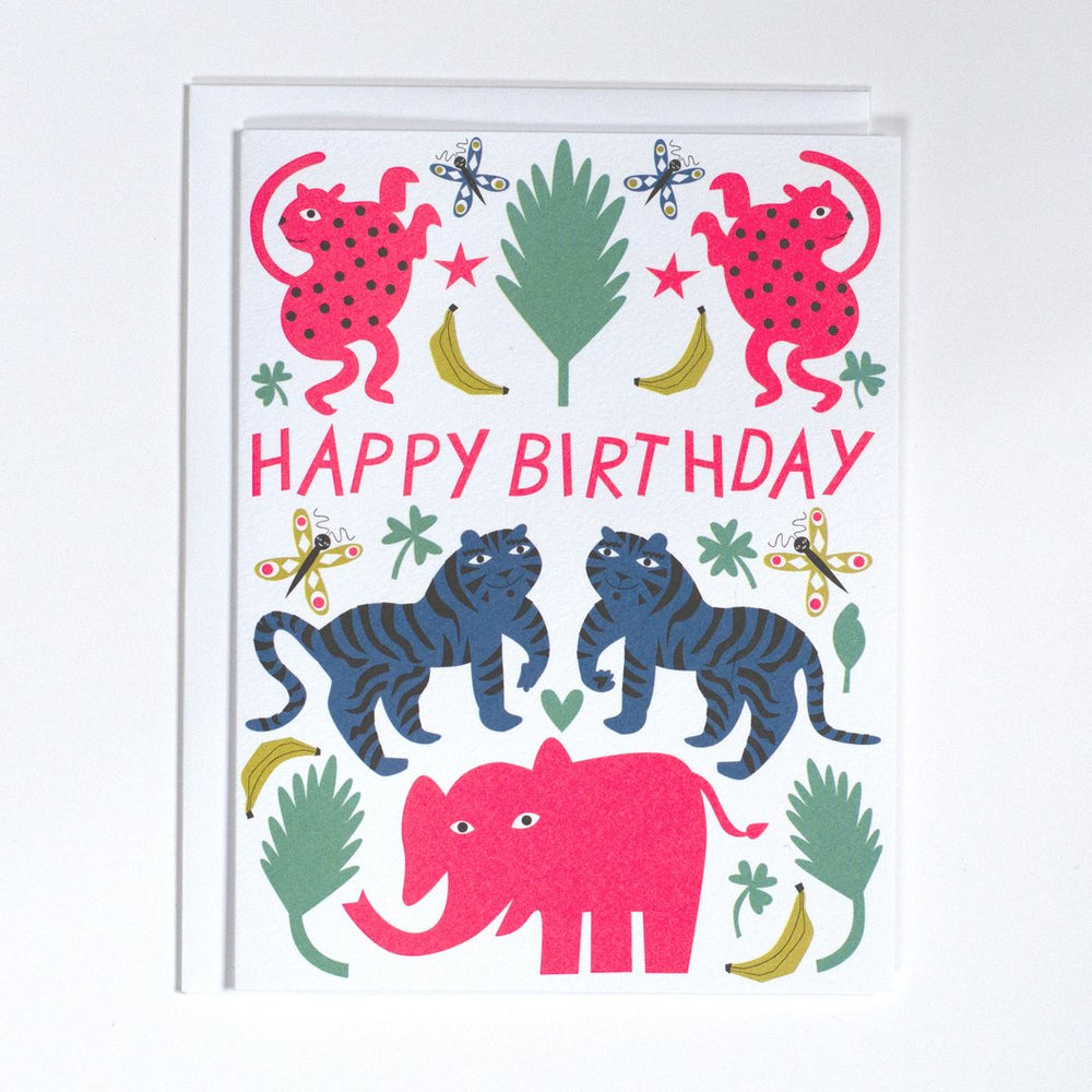 Jungle Party Birthday Card