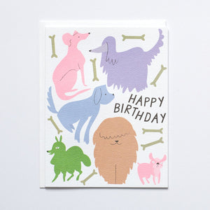 
            
                Load image into Gallery viewer, Dogs, Dogs + More Dogs Birthday Card
            
        