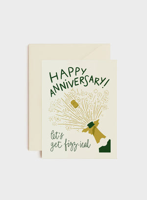 Let's Get Fizz-ical Anniversary Card
