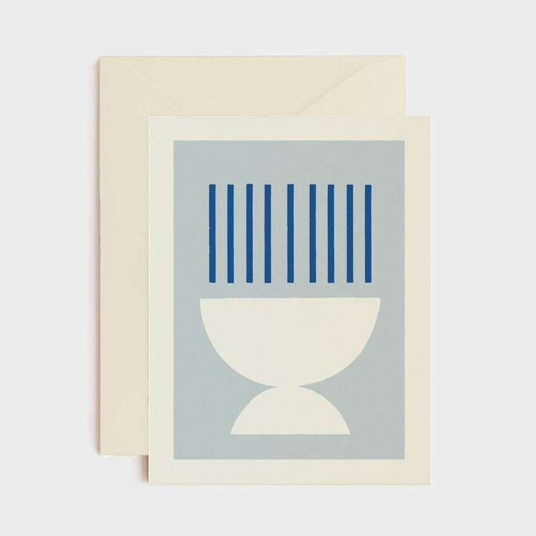 Modern Hanukkah Menorah Holiday Card