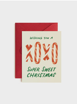 Candy Cane Holiday Card
