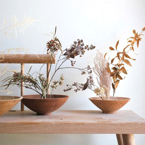 Ikebana Dried Flower Bowl