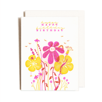 Flower Bunch Birthday Card