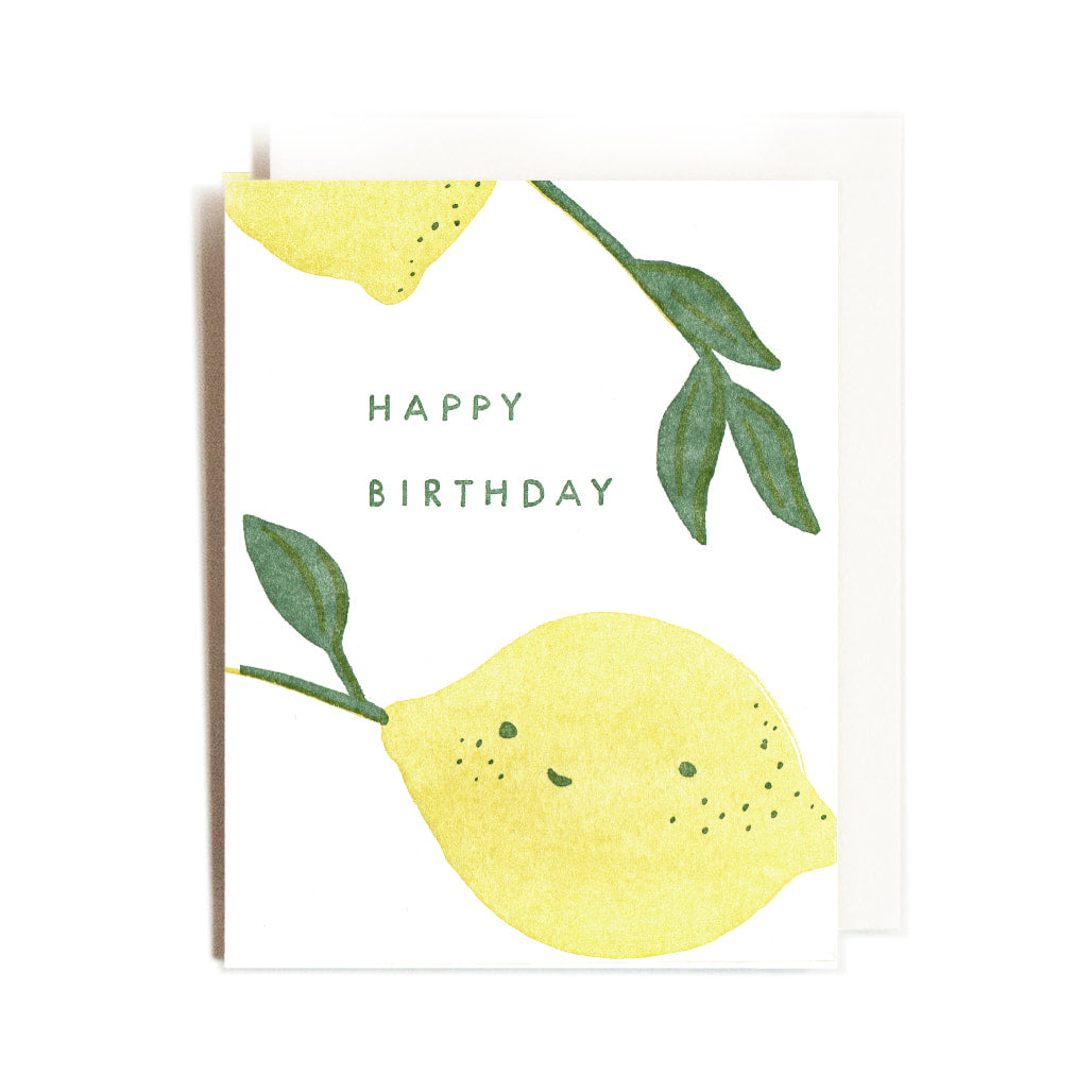 Lemony Birthday Card