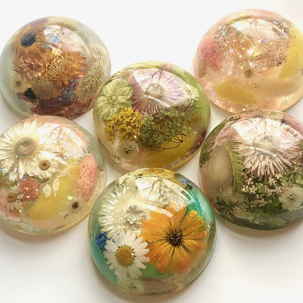 Large Floral Paperweight